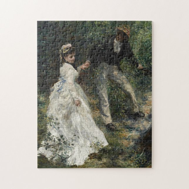 La Promenade Renoir Peinture Art Art Puzzle (Vertical)