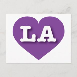 LA Purple Heart - I love LA Postcard