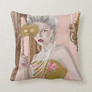 La question c'est voulez-vous ? throw pillow