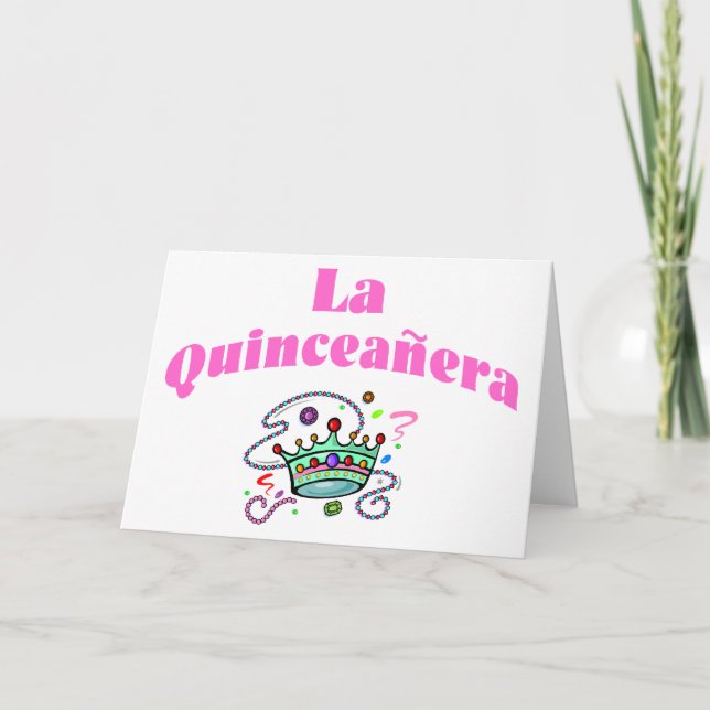 La Quinceanera Card (Front)