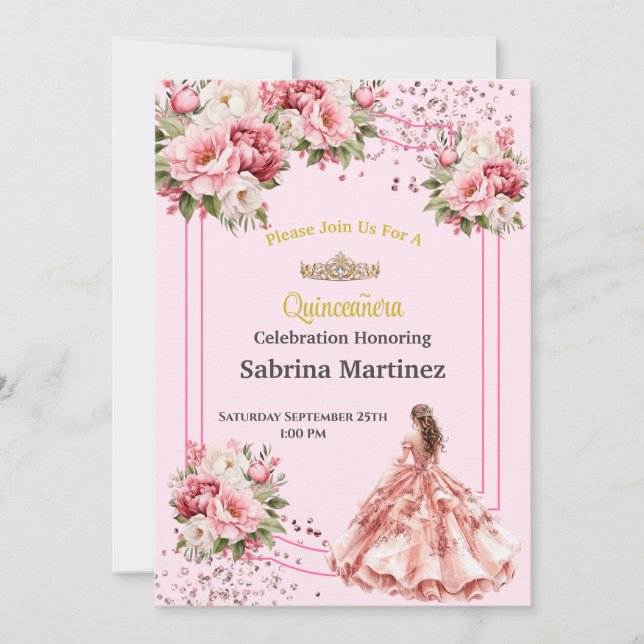 La Quinceanera Invitation (Front)
