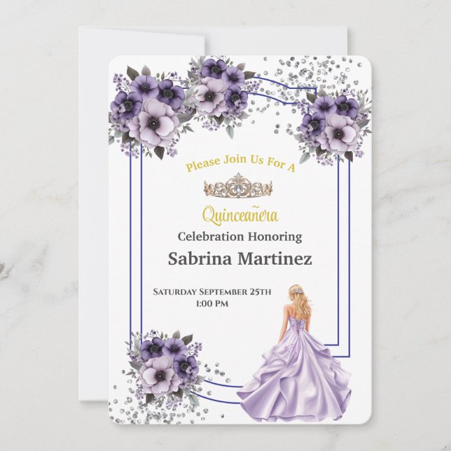 La Quinceanera Invitation (Front)