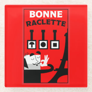 La Raclette Glass Coaster