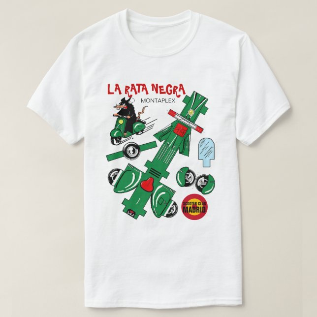 LA RATA NEGRA SCOOTER CLUB T-Shirt (Design Front)