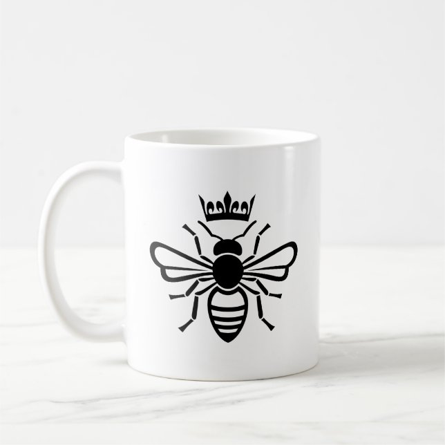 La reine Bee Crown sur Mug (Gauche)