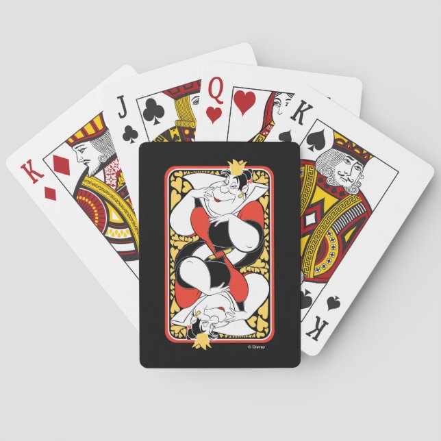 La Reine des Coeurs | Plateau de cartes à jouer ca (dos)