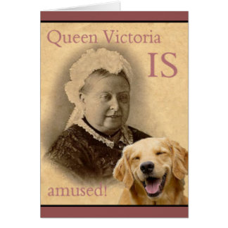 La reine Victoria est amusée