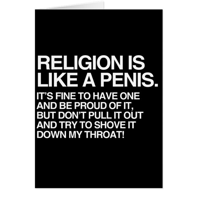 LA RELIGION EST COMME (Devant)