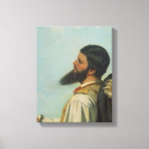 La Rencontre ou Bonjour M.Courbet, Canvas Print