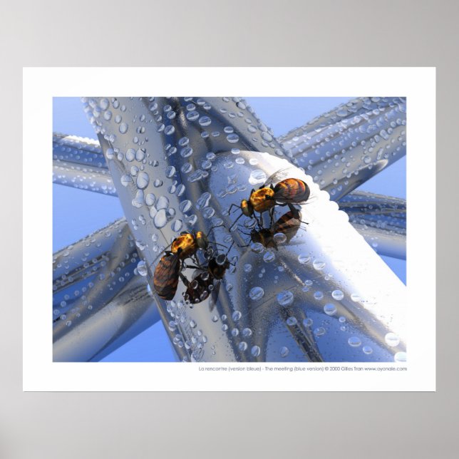 La rencontre - The meeting (blue version) Poster (Front)