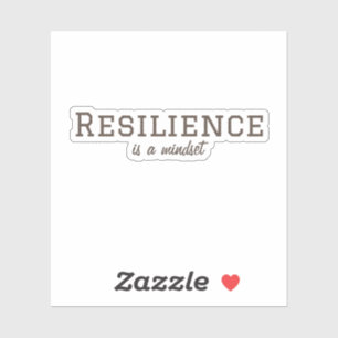 La résilience est un Sticker d'esprit