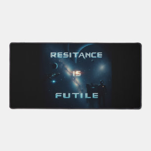 La résistance est Futile Mat de bureau