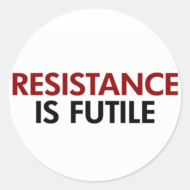 La Résistance Est Un Stickers Futile (Devant)