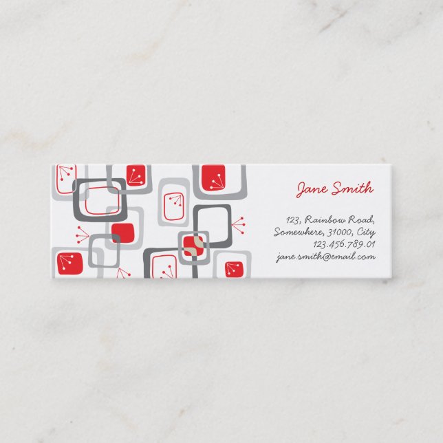 La rétro cerise rouge ajuste la carte de profil de (Devant)