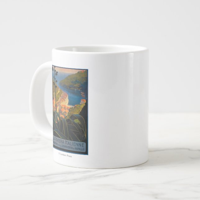 La Riviera Italienne Large Coffee Mug (Front Left)