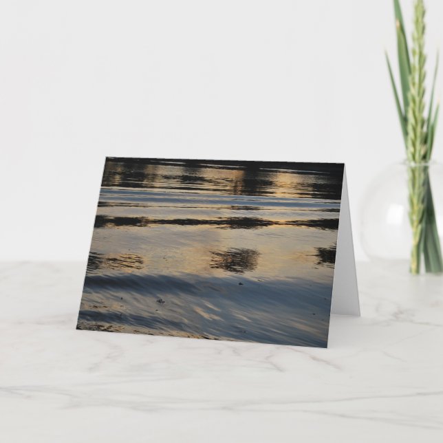 La rivière américaine ondule la carte de voeux (Devant)