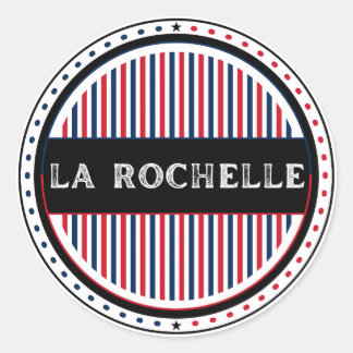 La Rochelle City Pride Emblem – French Identity Classic Round Sticker