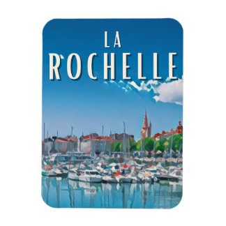 La Rochelle Photo Vintage Magnet
