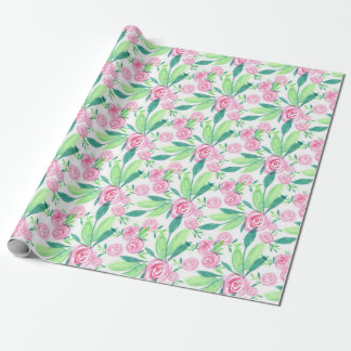 La Rosa Watercolor Floral Botanical Wrapping Paper