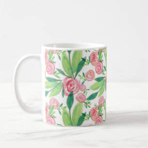 La Rosa Whimsy Gold Border Floral Mug