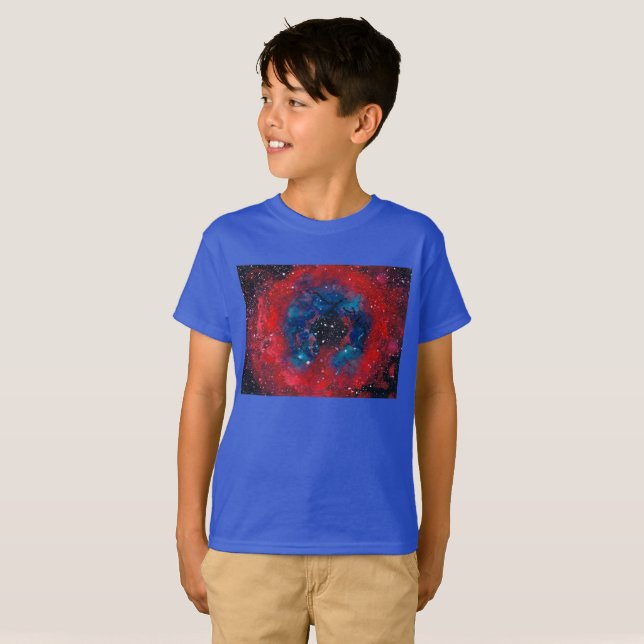 La Rosette Nebula, t-shirt sans baguette pour enfa (Devant entier)