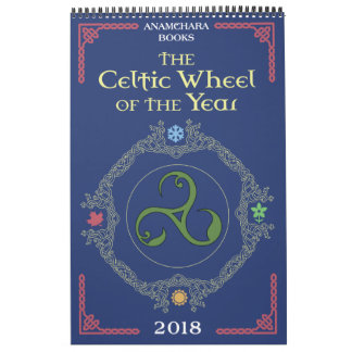La roue celtique du calendrier de l'année 2018