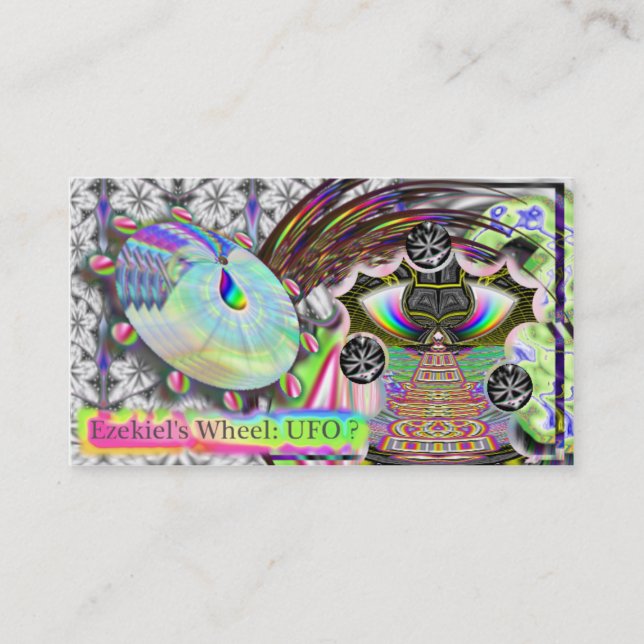 La roue d'Ezekiel du feu : UFO ? carte de visite (Devant)
