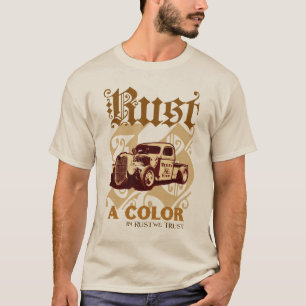 La rouille est un T-shirt de couleur