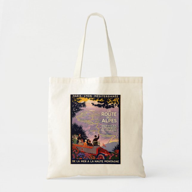 La route des Alpes Tote Bag (Front)