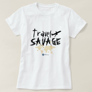 La route des femmes au T-shirt de sauvage de
