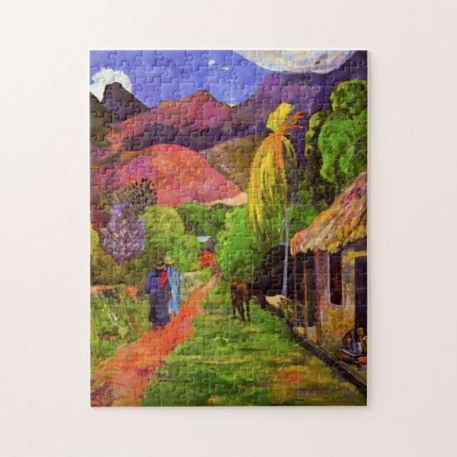La route Gauguin dans le puzzle de Tahiti (Vertical)