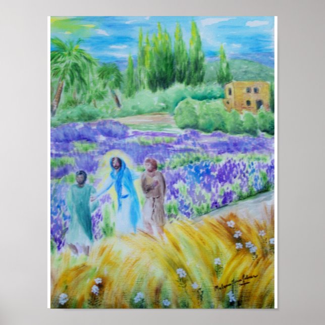 La route vers Emmaüs Poster Acrylique (Devant)