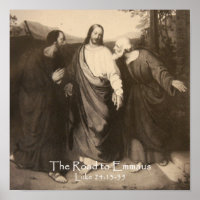 La route vers Emmaus Poster Personnalisé