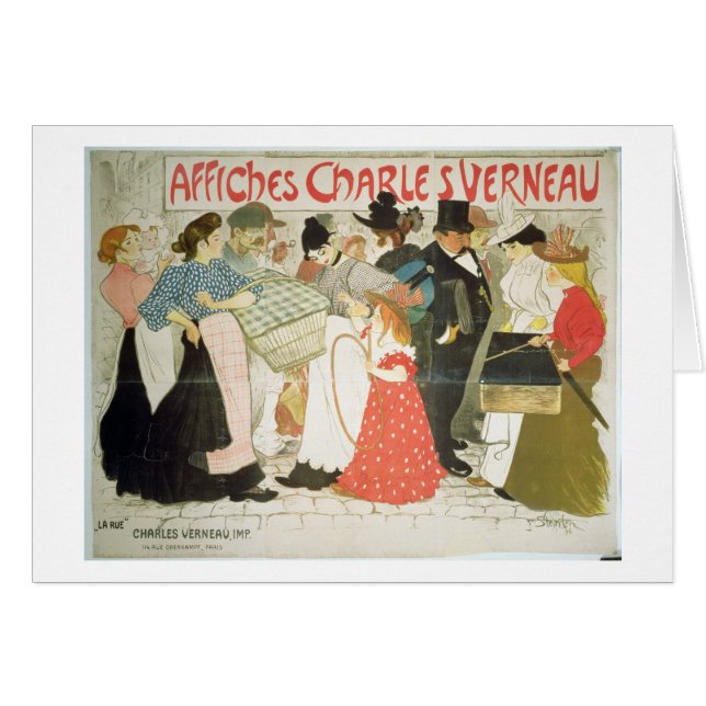 "La rue", affiche pour l'imprimante Charles Verne (Devant horizontal)