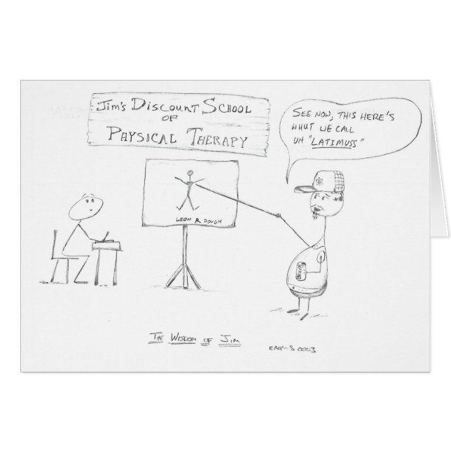 La sagesse de JIM : École de physiothérapie (Devant horizontal)