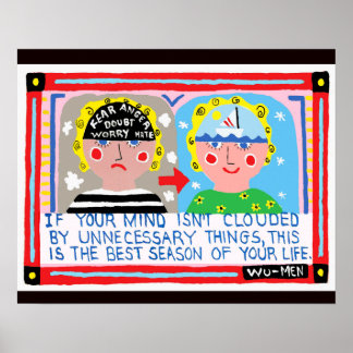 La sagesse d'une affiche zen