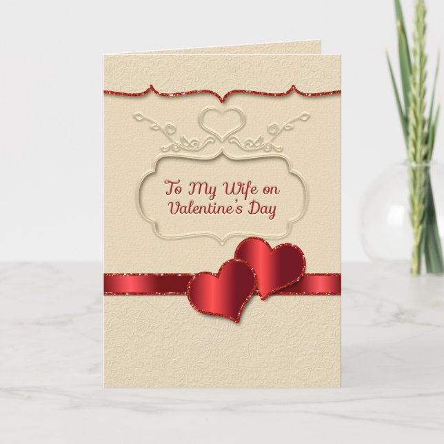 La Saint-Valentin de la femme Deux Coeurs rouges s (Devant)