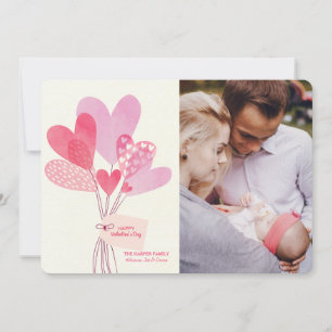 La Saint-Valentin monte en ballon le carte photo