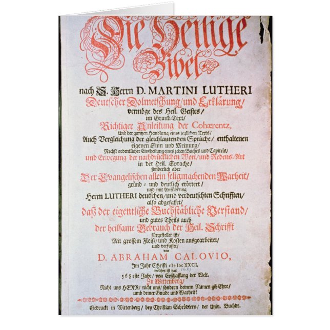 La Sainte Bible, vol. I., 1681 (Devant)