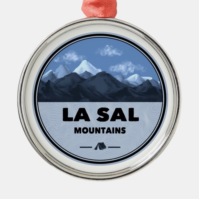 La Sal Mountains Utah Camping Metal Ornament (Front)