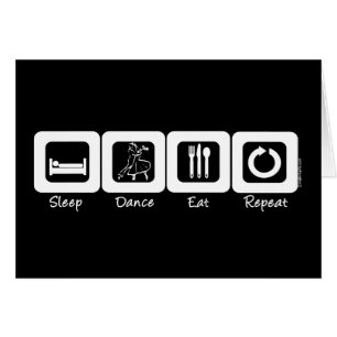 La salle de bal de sommeil mangent la répétition