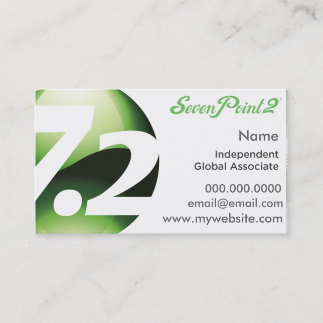 La santé SevenPoint2 a fait les cartes de visite (Devant)