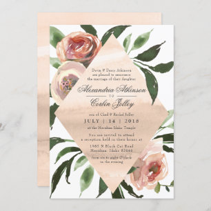 La sauge d'aquarelle du FAIRE-PART DE MARIAGE  