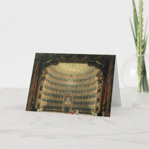 La Scala, Milan, during a performance Card
