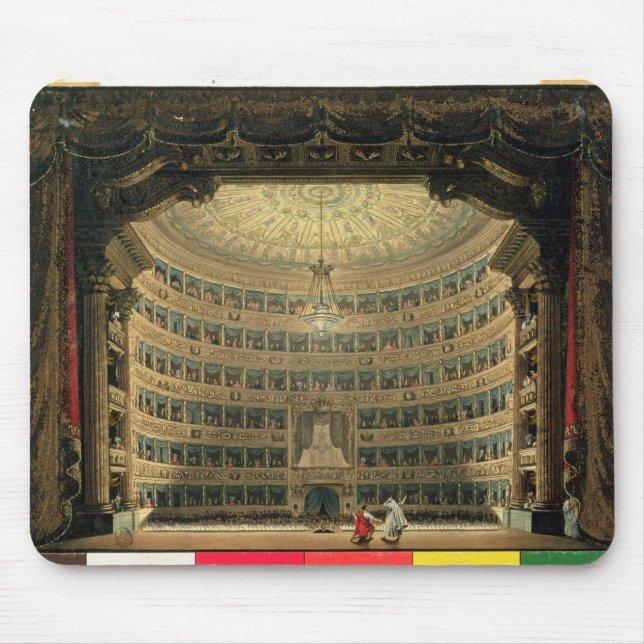 La Scala, Milan, during a performance Mouse Pad (Front)