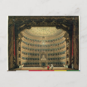La Scala, Milan, during a performance Postcard