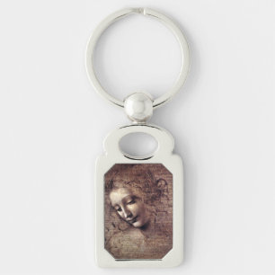 La Scapigliata - da Vinci - c1508 Keychain