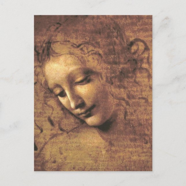 La Scapigliata par carte postale Leonardo da Vinci (Devant)