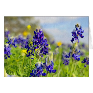 La scène de Bluebonnet sur la toile aiment la