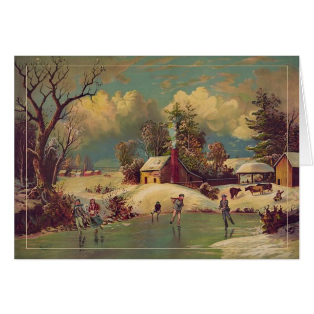 La scène de la ferme d'hiver (Devant Horizontal)